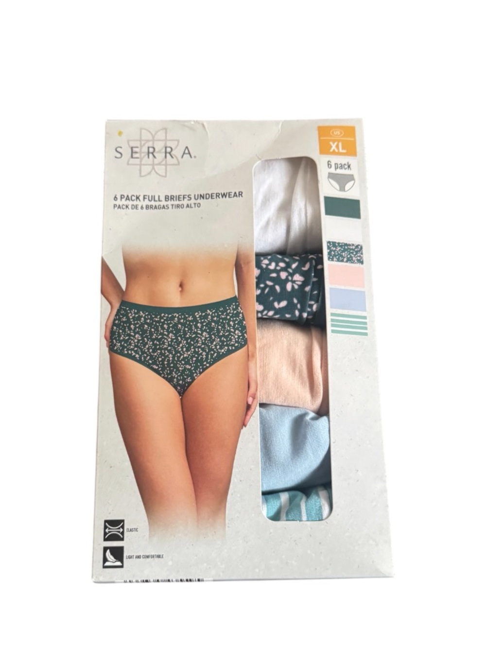 SERRA 5 pack ladies full briefs underwear size XL